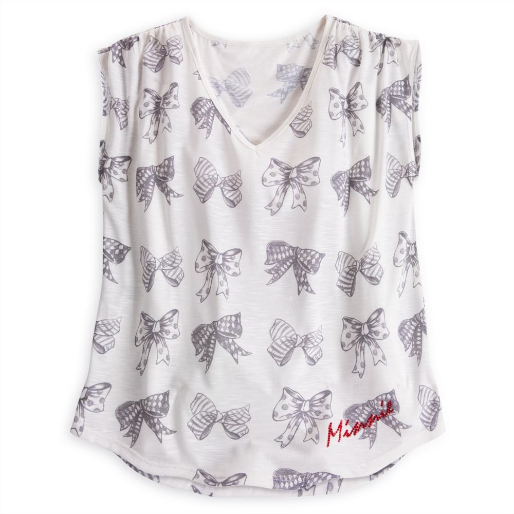 Minnie Mouse Bow Burnout Tee for Women