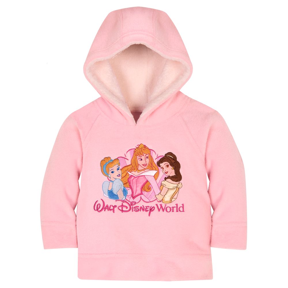 Raglan Pullover Disney Princess Fleece Hoodie for Infant Girls