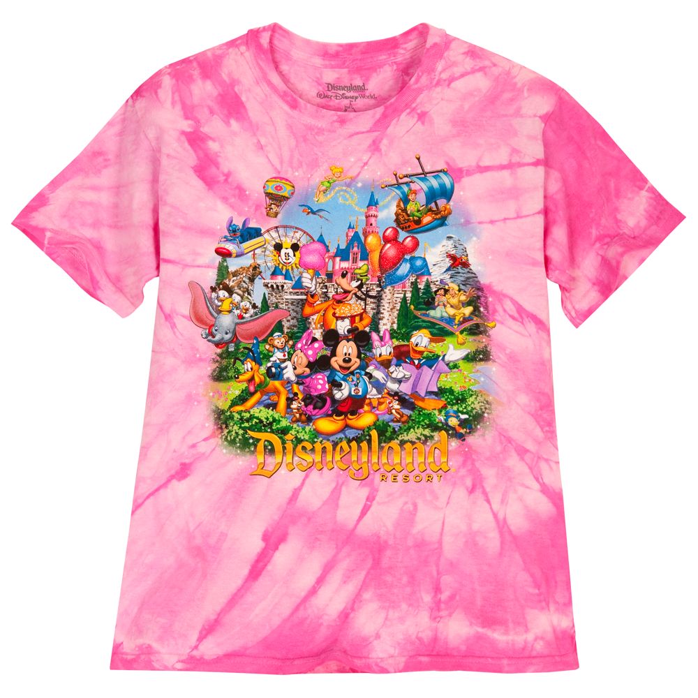 Tie-Dye Storybook Disneyland Resort Tee for Girls