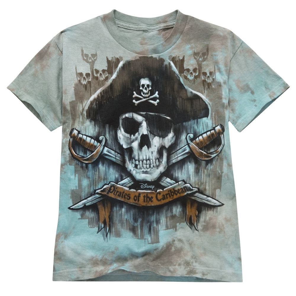 Tie-Dye Jolly Roger Pirates of the Caribbean Tee for Boys
