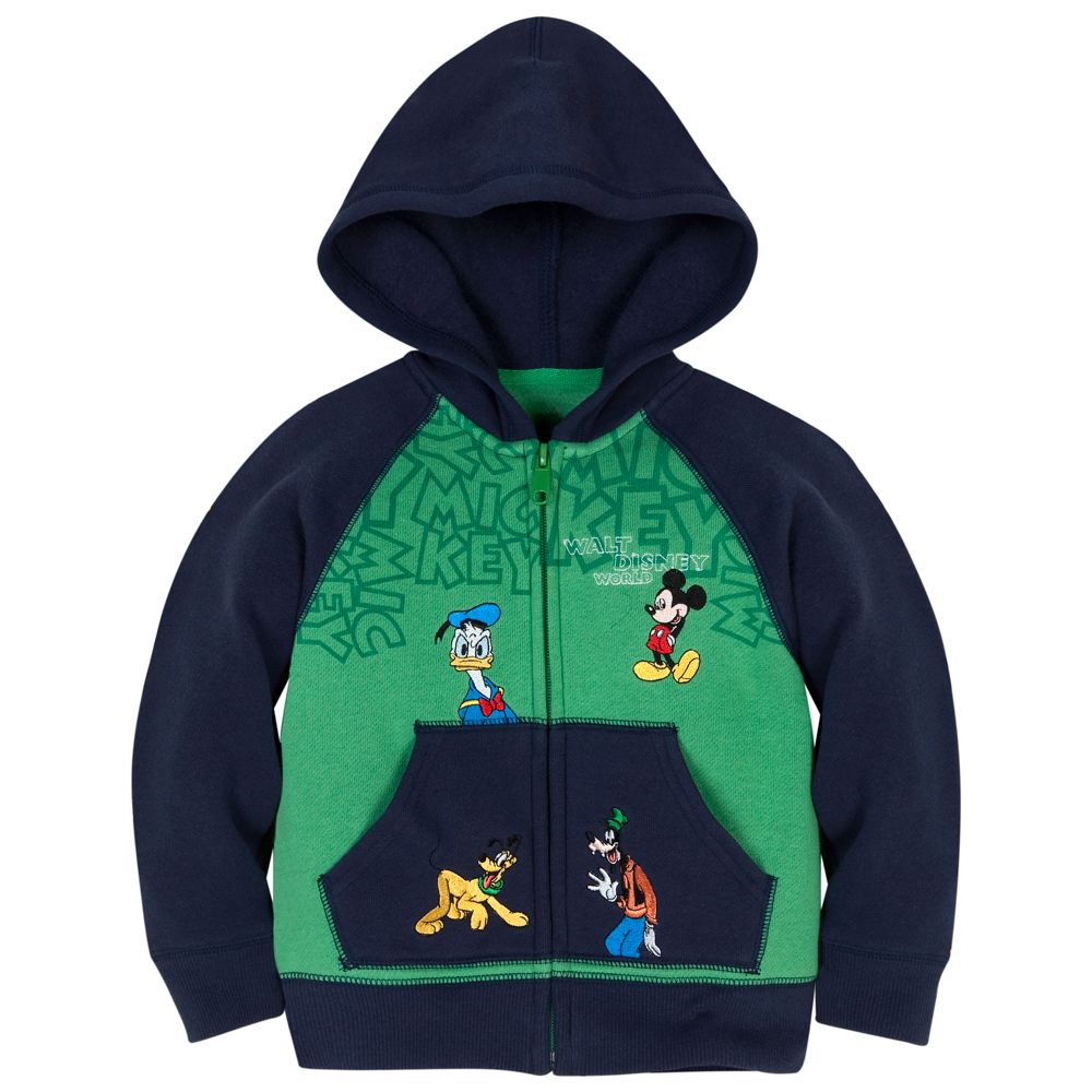 Raglan Mickey Mouse and Friends Hoodie for Toddler Boys