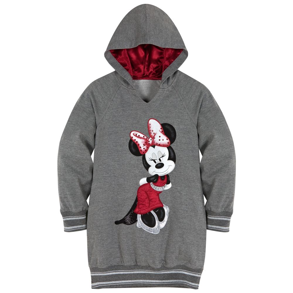 Hooded Fleece Minnie Mouse Dress for Girls