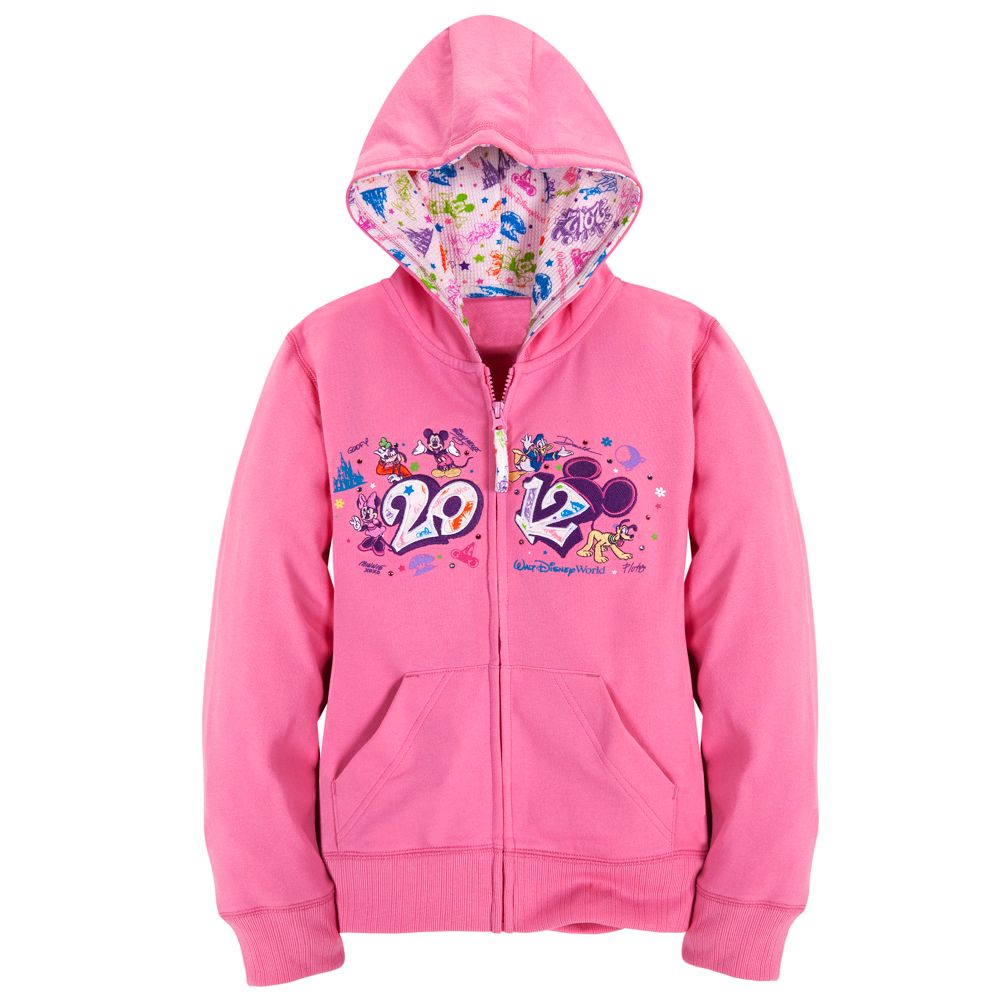 Zip Fleece 2012 Walt Disney World Hoodie for Girls