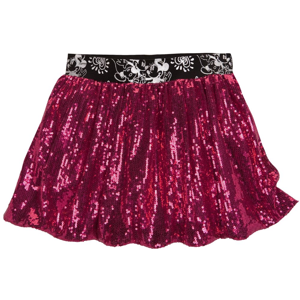 Sequined Mickey and Minnie Mouse Skirt for Girls