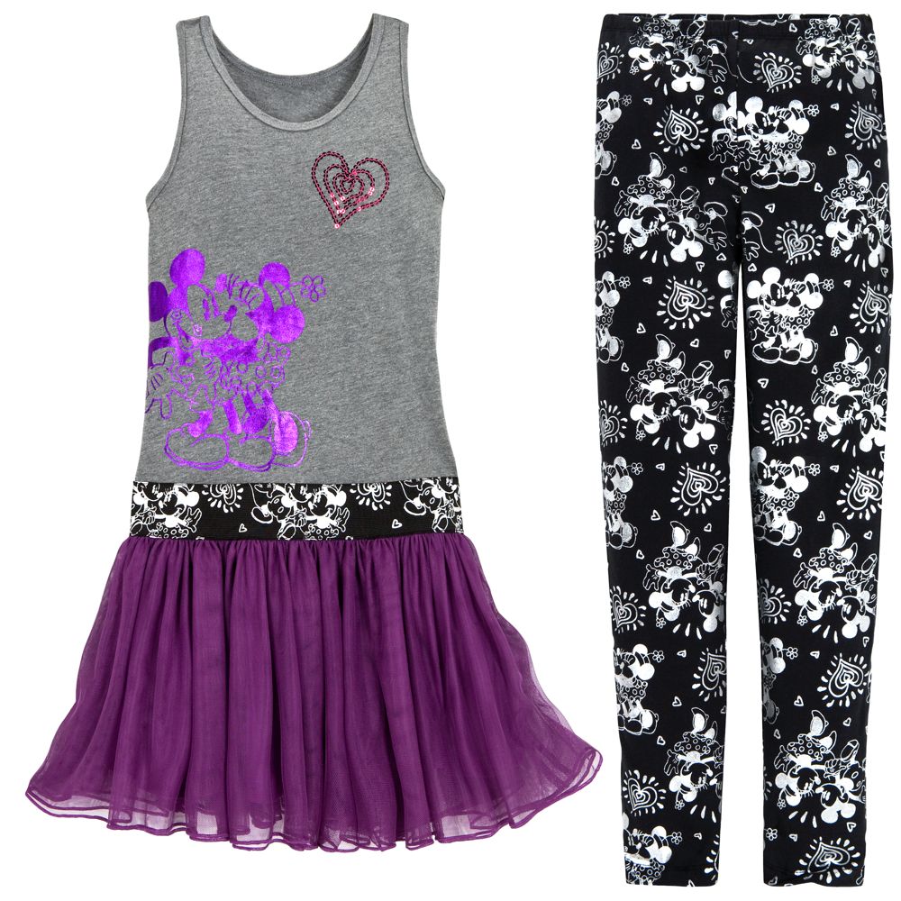 Mickey and Minnie Mouse Tunic and Legging Set for Girls -- 2-Pc.