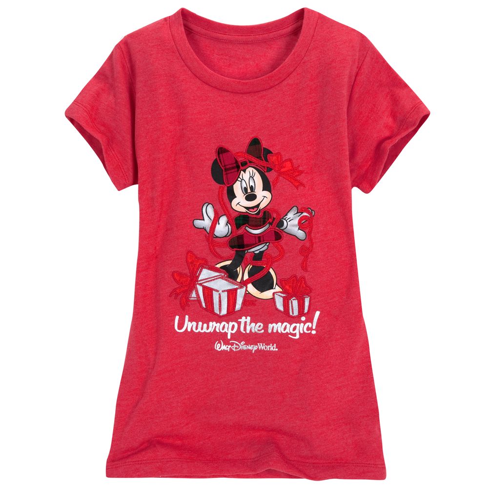 Walt Disney World Holiday Minnie Mouse Tee for Girls
