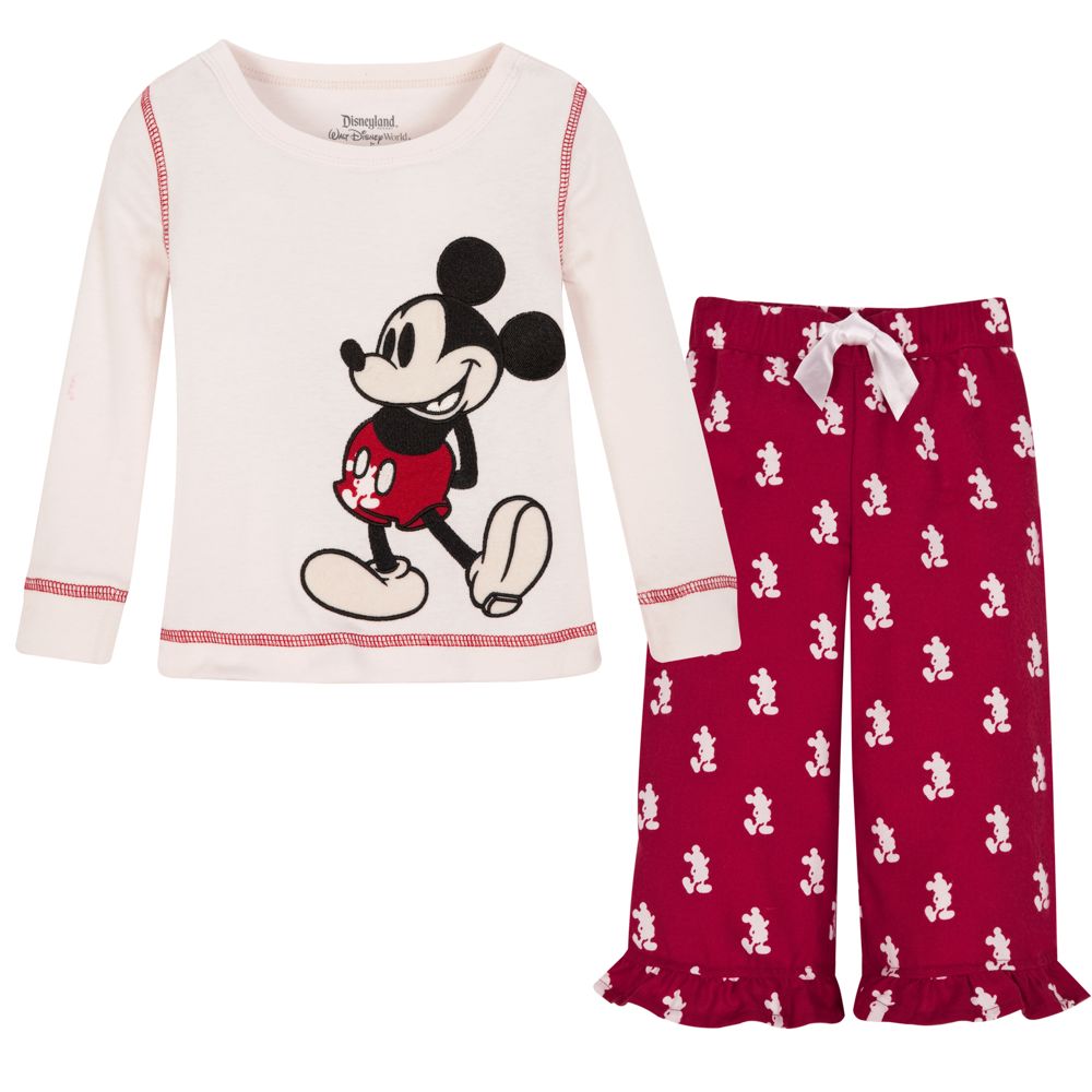 Holiday Mickey Mouse Pajama Set -- 2-Pc.