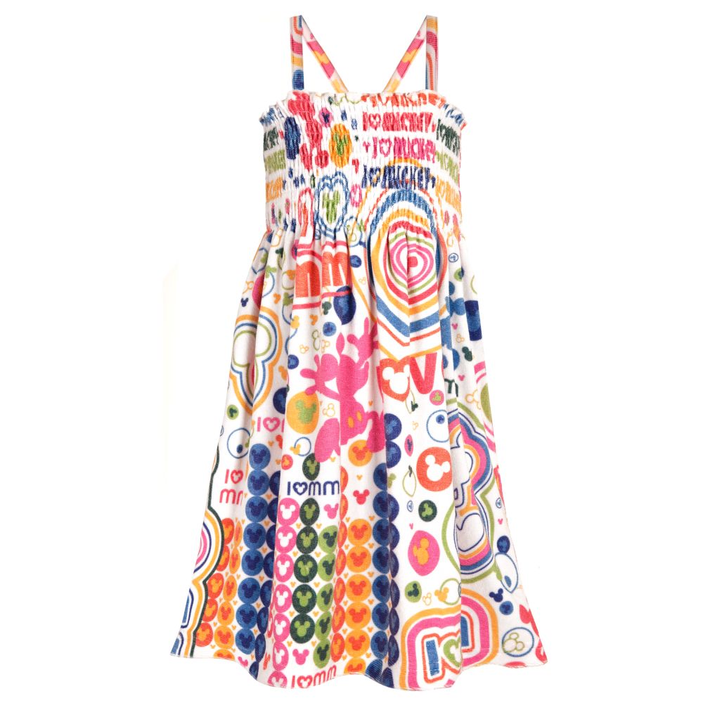 Sublimated Smocked I ''Heart'' Mickey Mouse Dress for Girls