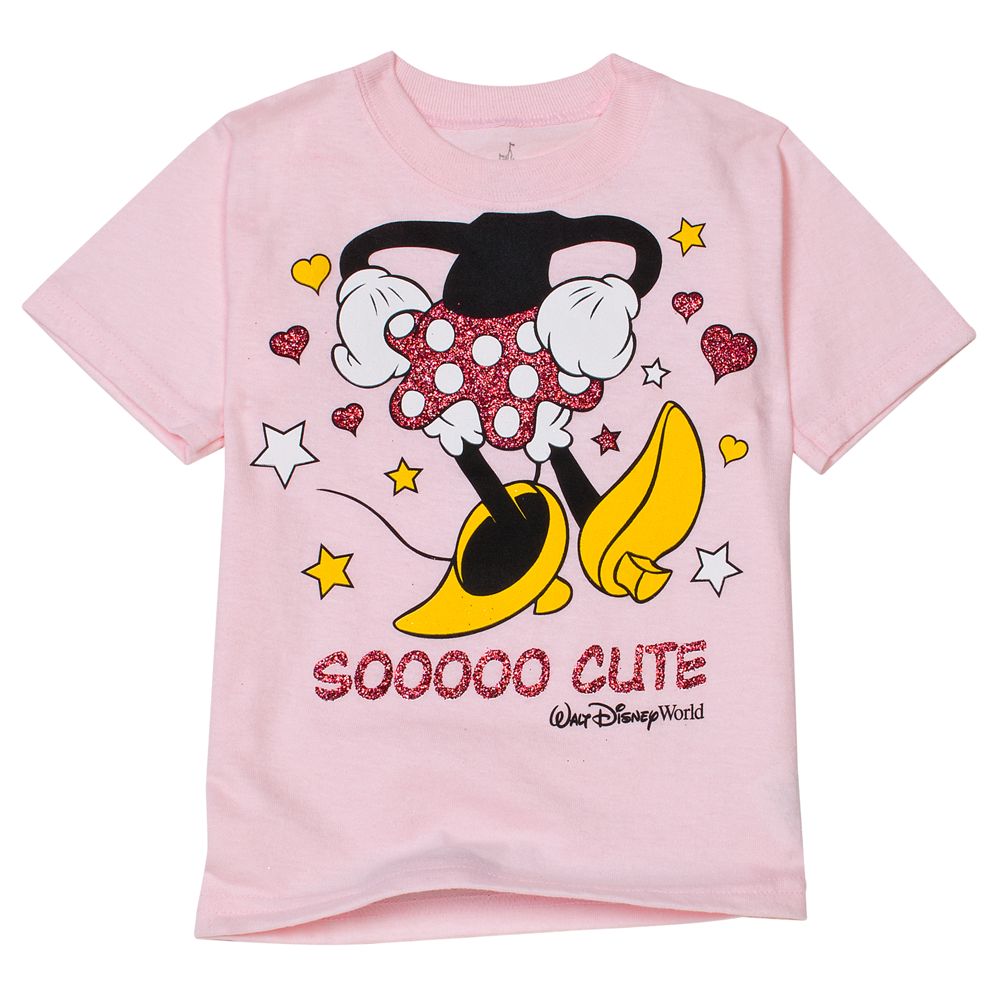 ''Sooooo Cute'' Minnie Mouse Tee for Girls