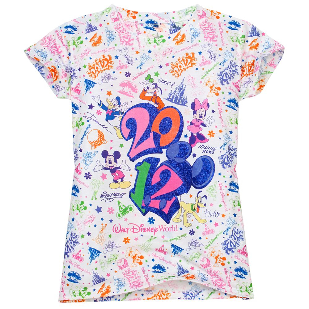 Glitter 2012 Walt Disney World Tee for Girls