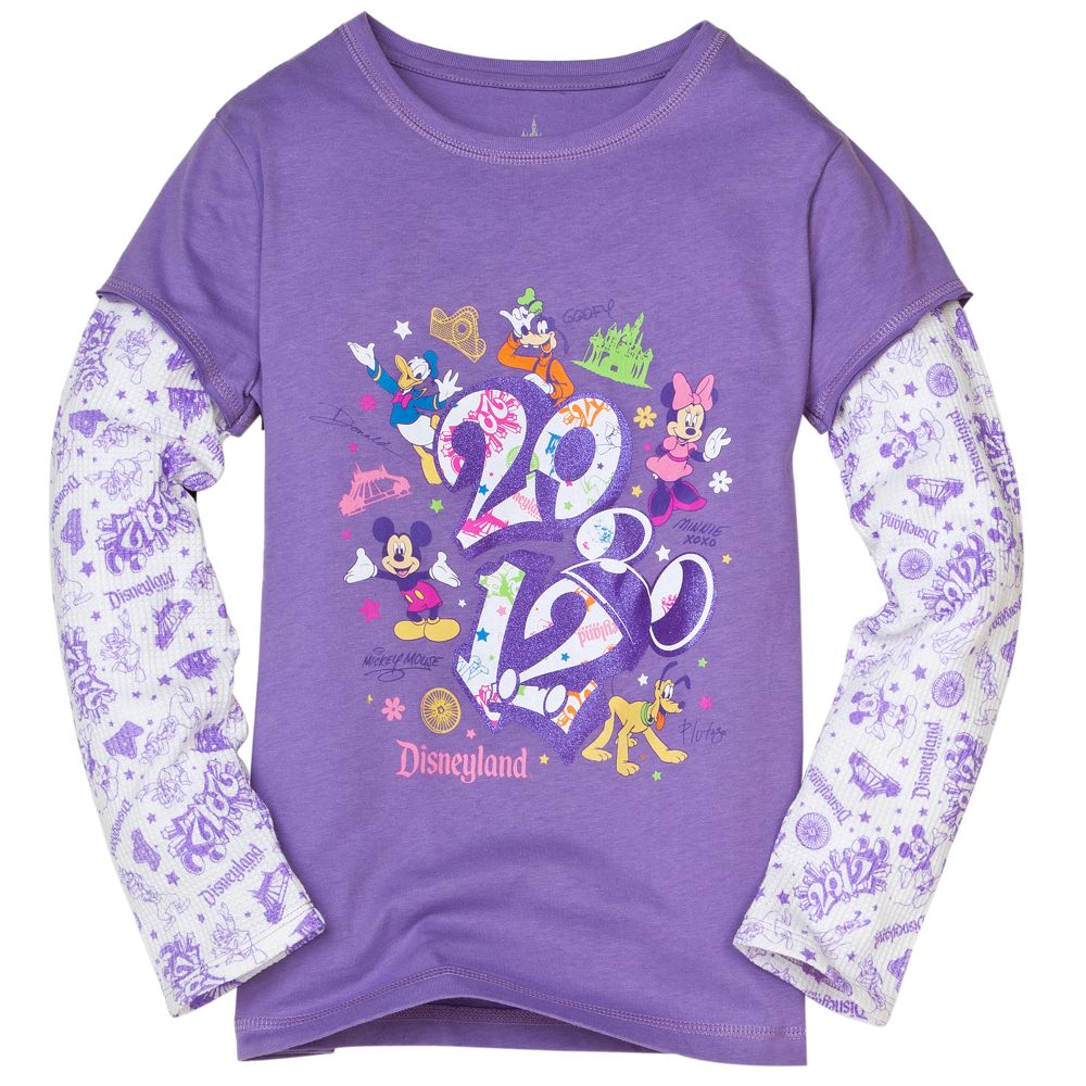 Double-Up Long Sleeve 2012 Disneyland Tee for Girls