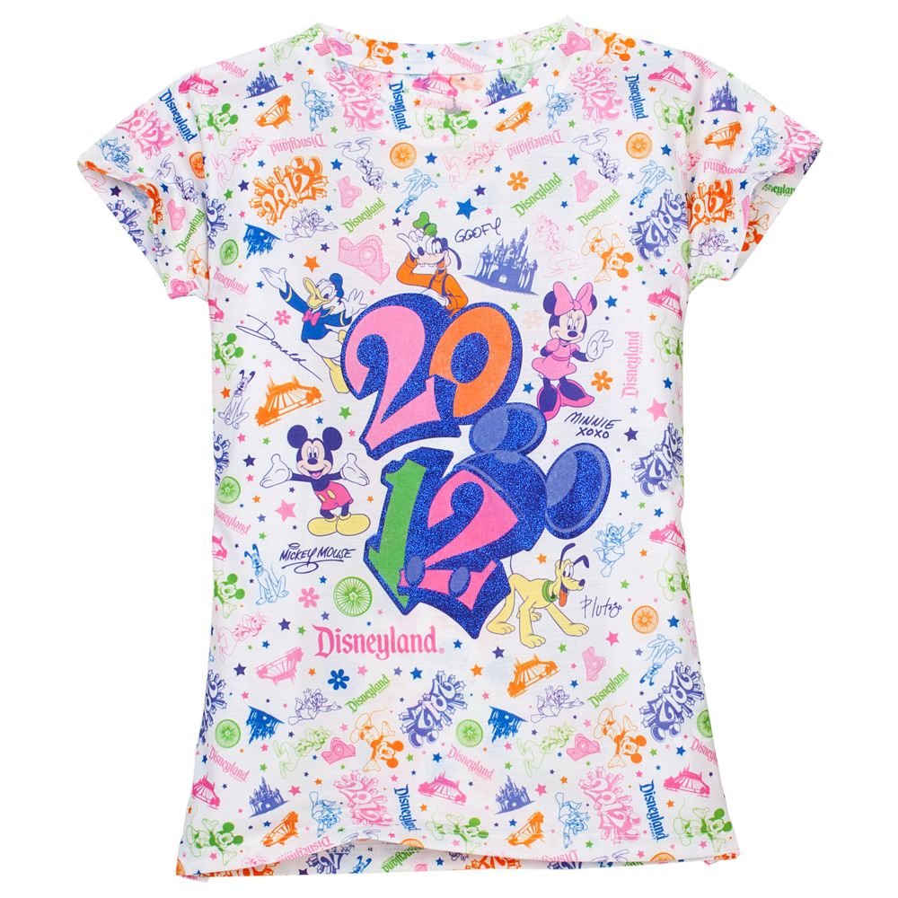 Glitter 2012 Disneyland Tee for Girls