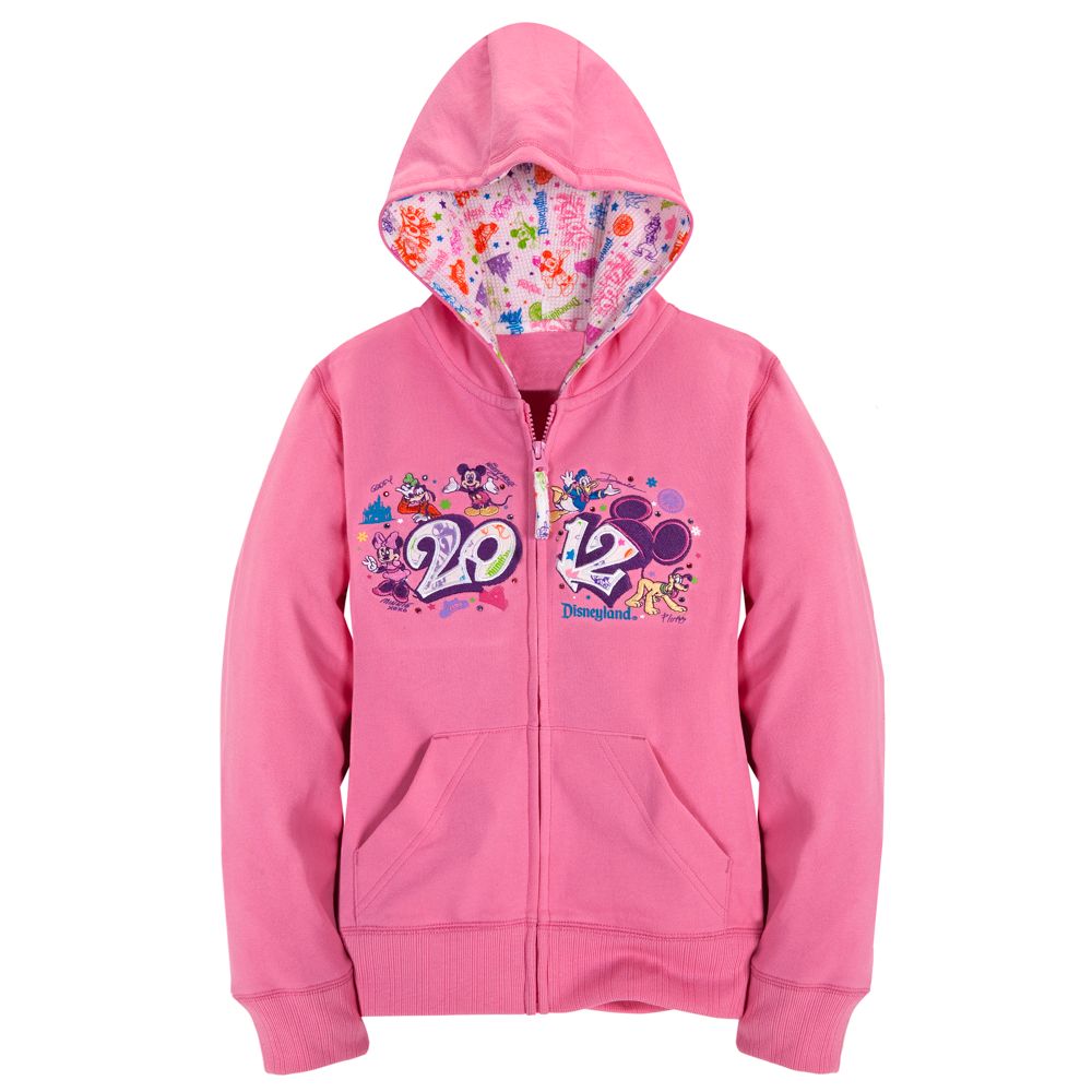 Zip Fleece 2012 Disneyland Hoodie for Girls
