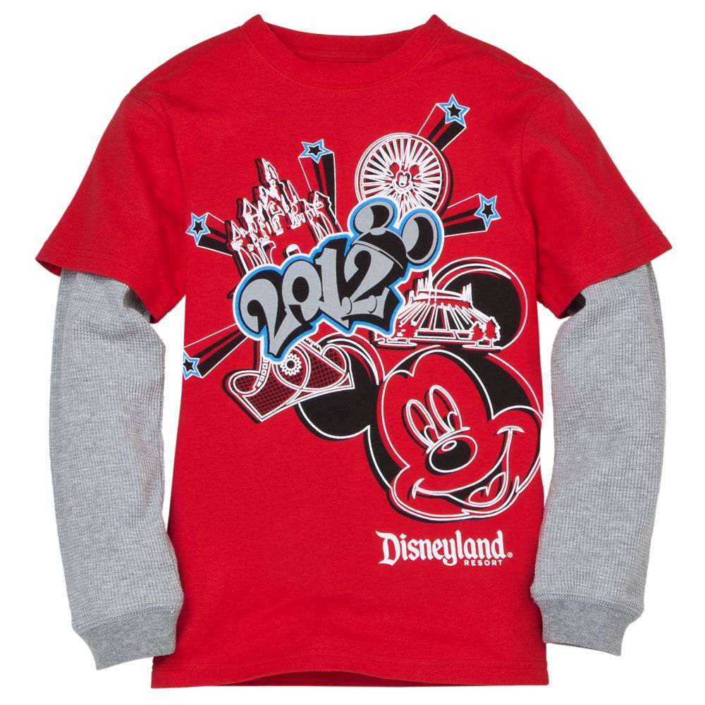 Double-Up Long Sleeve 2012 Disneyland Tee for Boys