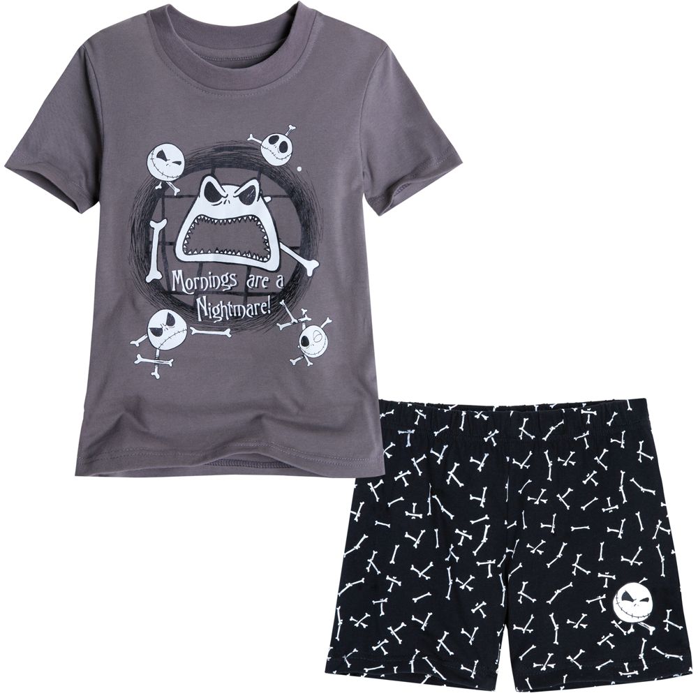 Jack Skellington Short Pajama Set for Boys