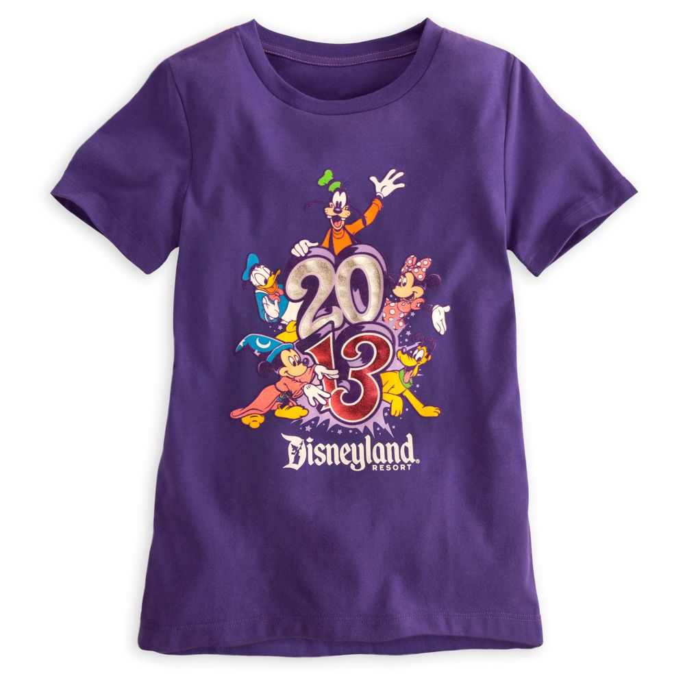 Sorcerer Mickey Mouse Tee for Girls - Disneyland 2013