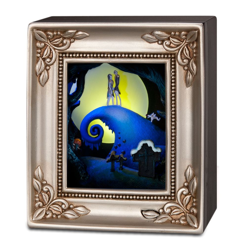 ''Jack and Sally Embrace'' Tim Burton's The Nightmare Before Christmas Gallery of Light by Olszewski