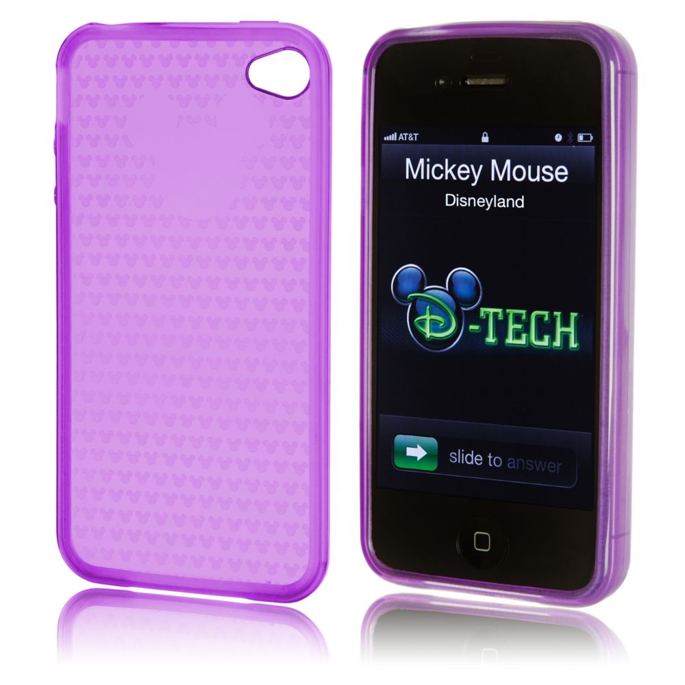 Vinyl Mickey Mouse iPhone 4 Case -- Purple
