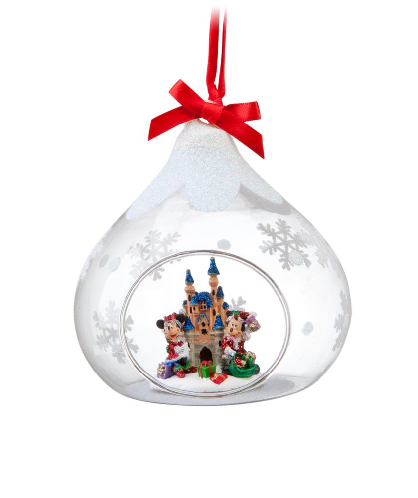 Disneyland Santa Mickey and Minnie Candy Kiss Ornament