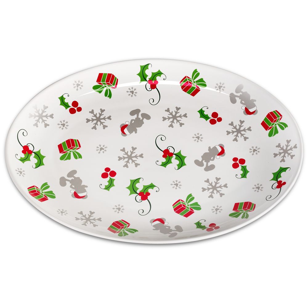 Santa Mickey Mouse Serving Platter