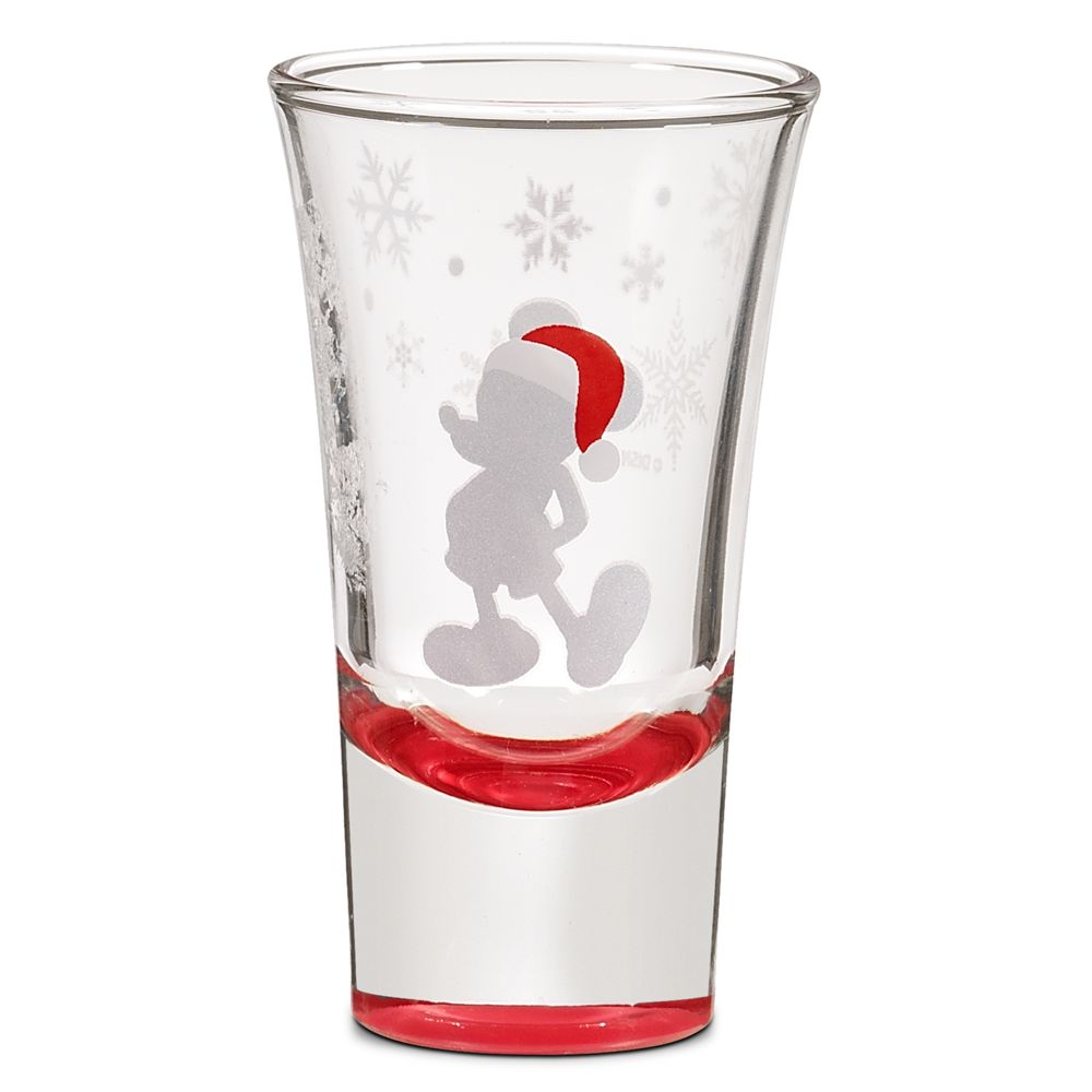Santa Mickey Mouse Mini Glass -- 2 1/2 oz.