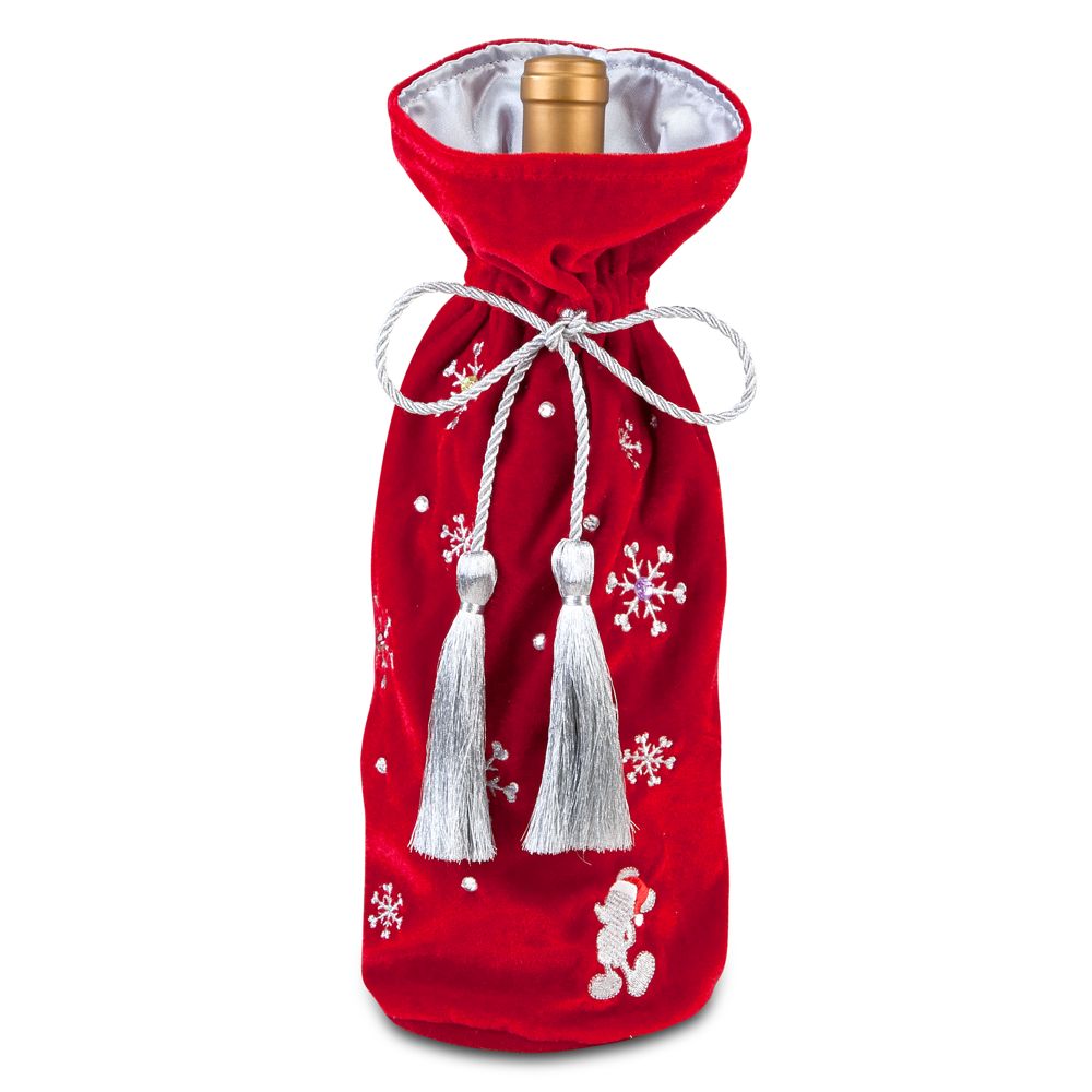 Santa Mickey Mouse Plush Decanter Bag