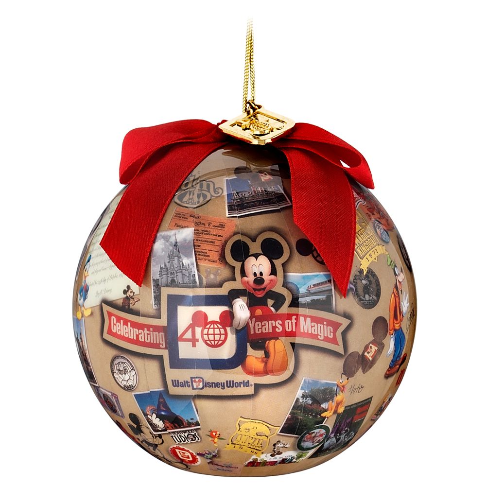 40 Years of Magic Walt Disney World Decopage Ornament