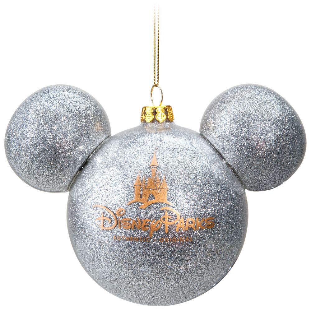 Customized Icon Mickey Mouse Ornament -- Silver