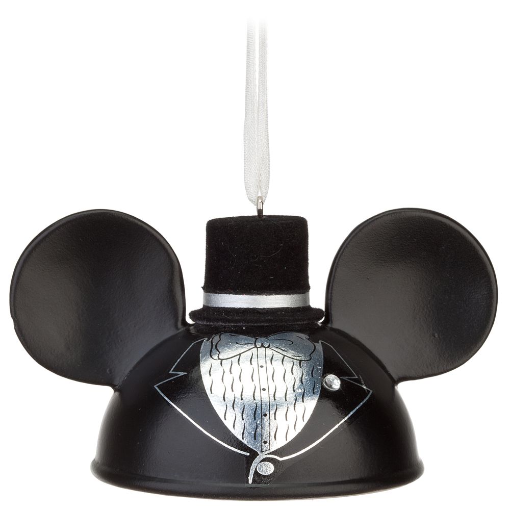 Groom Mickey Mouse Ear Hat Ornament