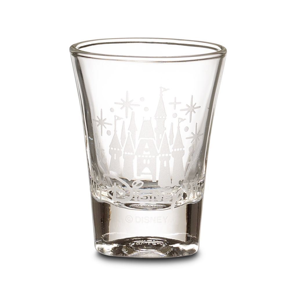 Etched Cinderella Castle Mini Glass -- 2 oz.