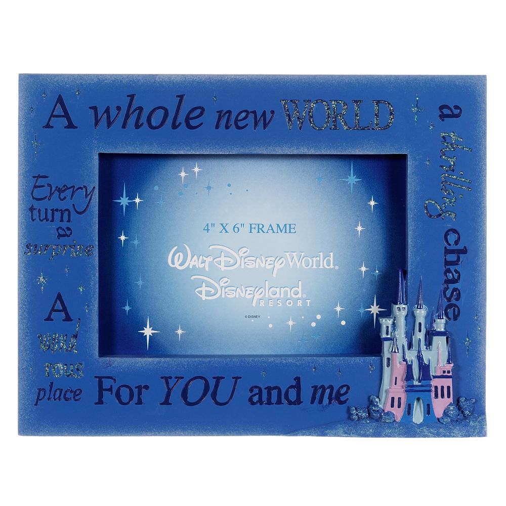 ''A Whole New World'' Cinderella Castle Photo Frame -- 4'' x 6''