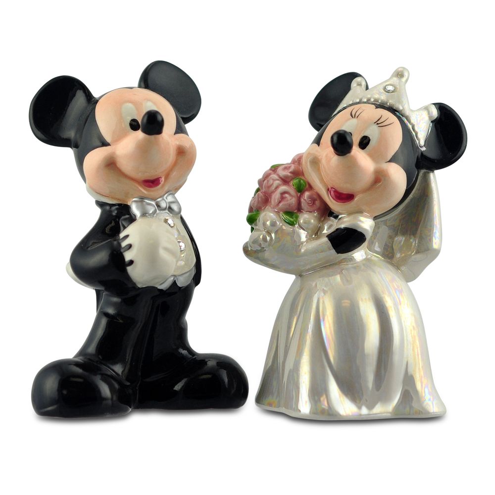 Wedding Minnie and Mickey Mouse Salt and Pepper Set