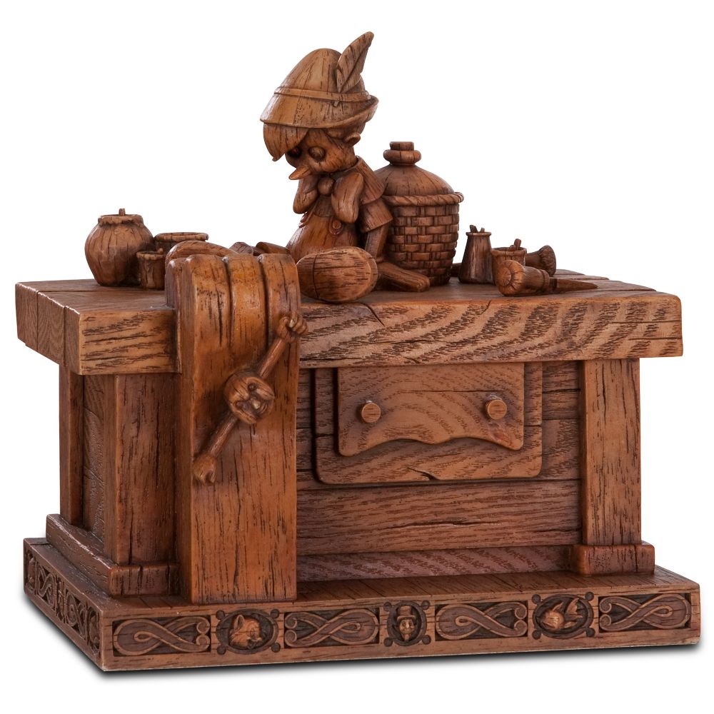 ''Pinocchio on Geppetto's Workbench'' Pinocchio Heirloom Box by Olszewski