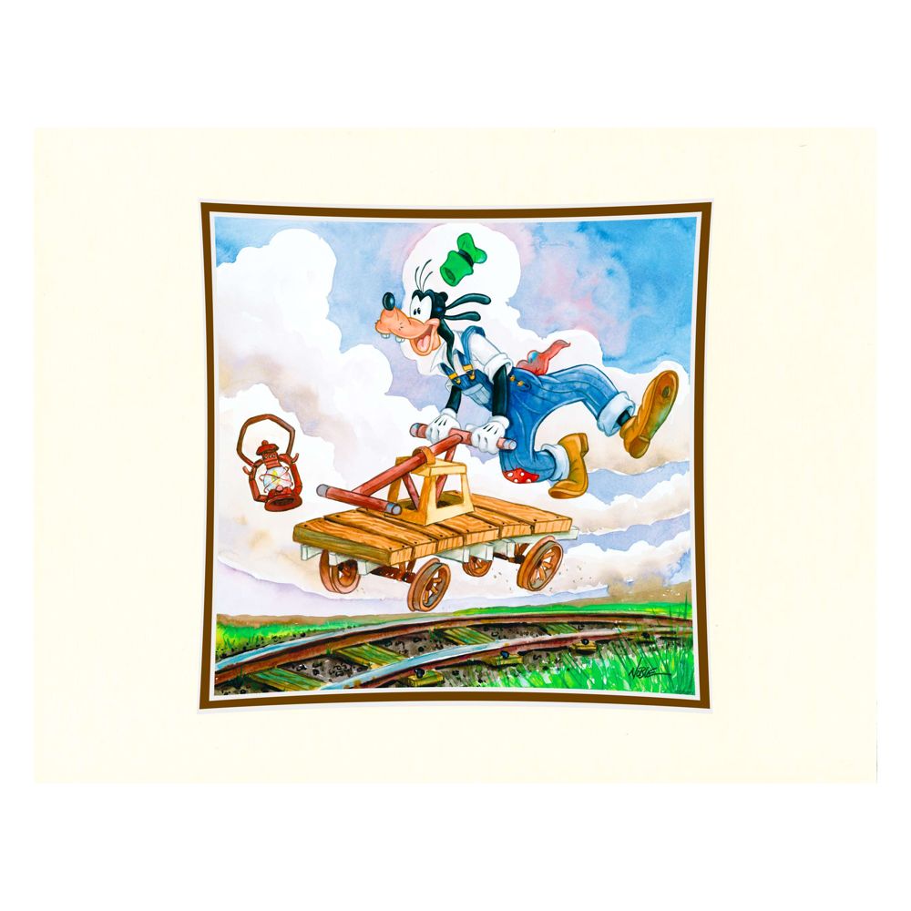 ''Goofy on a Handcar'' Deluxe Print on Paper