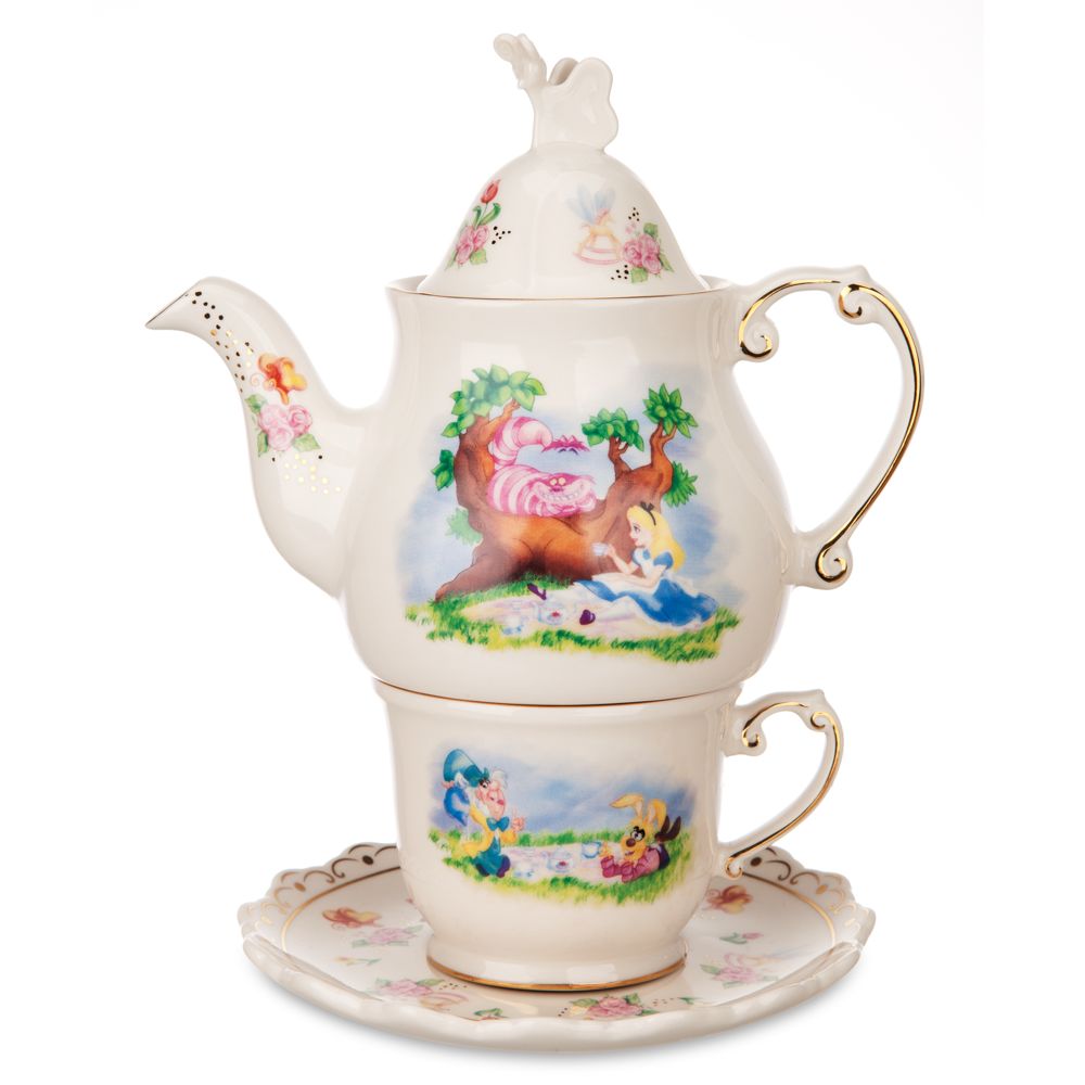 disney parks exclusive alice in wonderland tea press set