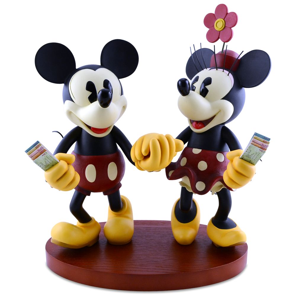 Pie-Eyed Minnie Mouse and Mickey Mouse Figure -- 15'' H