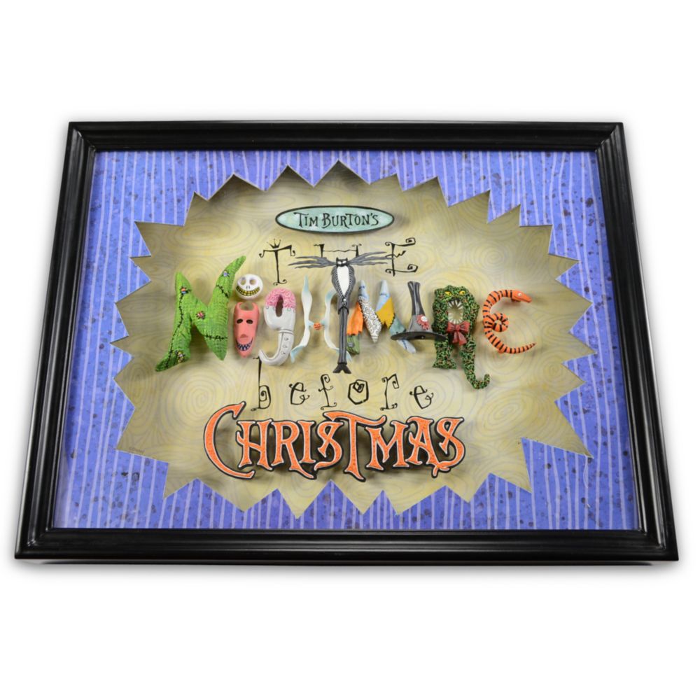 Framed Tim Burton's The Nightmare Before Christmas Sculpture by Dave Avanzino