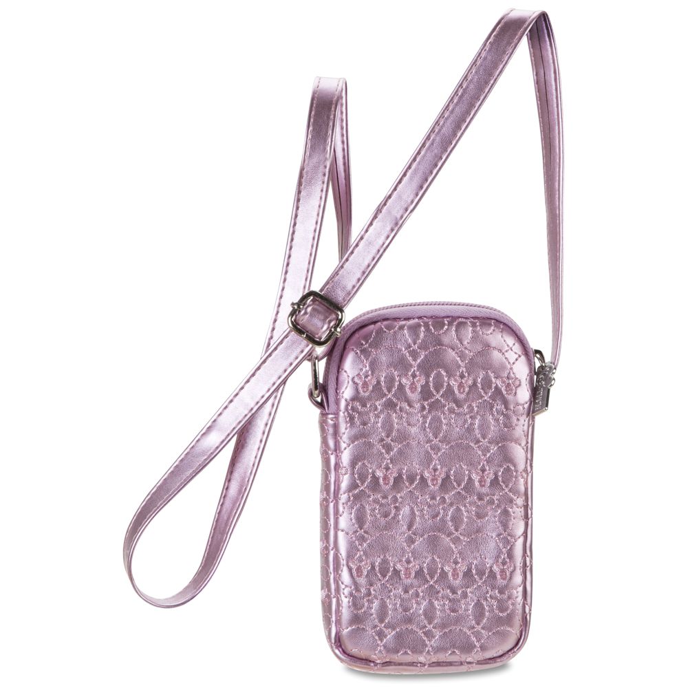 Embroidered Mickey Mouse Smartphone Case -- Pink