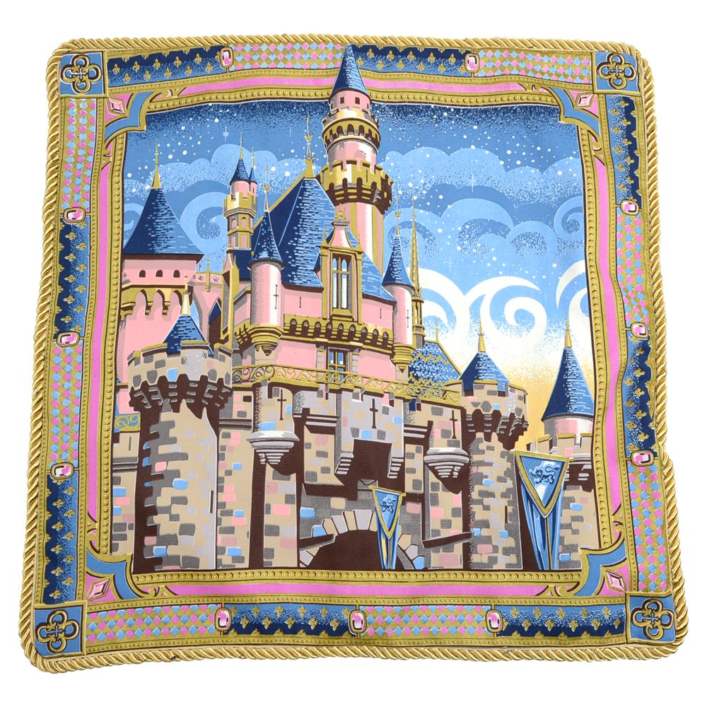 Disneyland Sleeping Beauty Castle Pillow by Jeff Granito