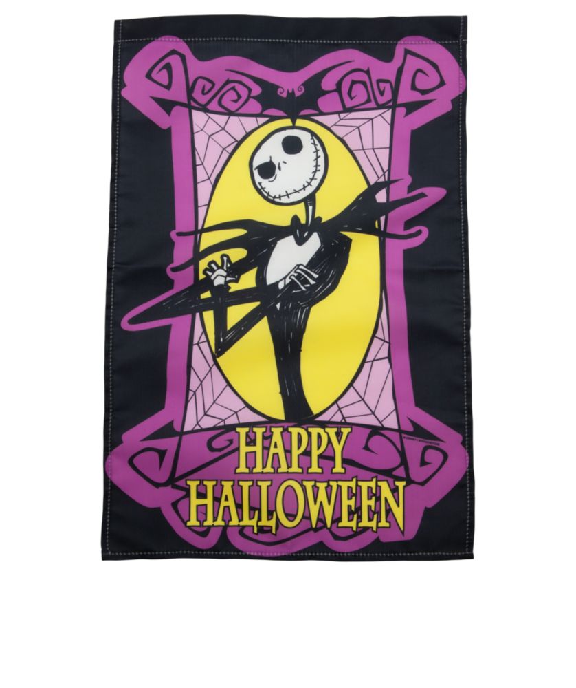 ''Happy Halloween'' Jack Skellington Yard Flag