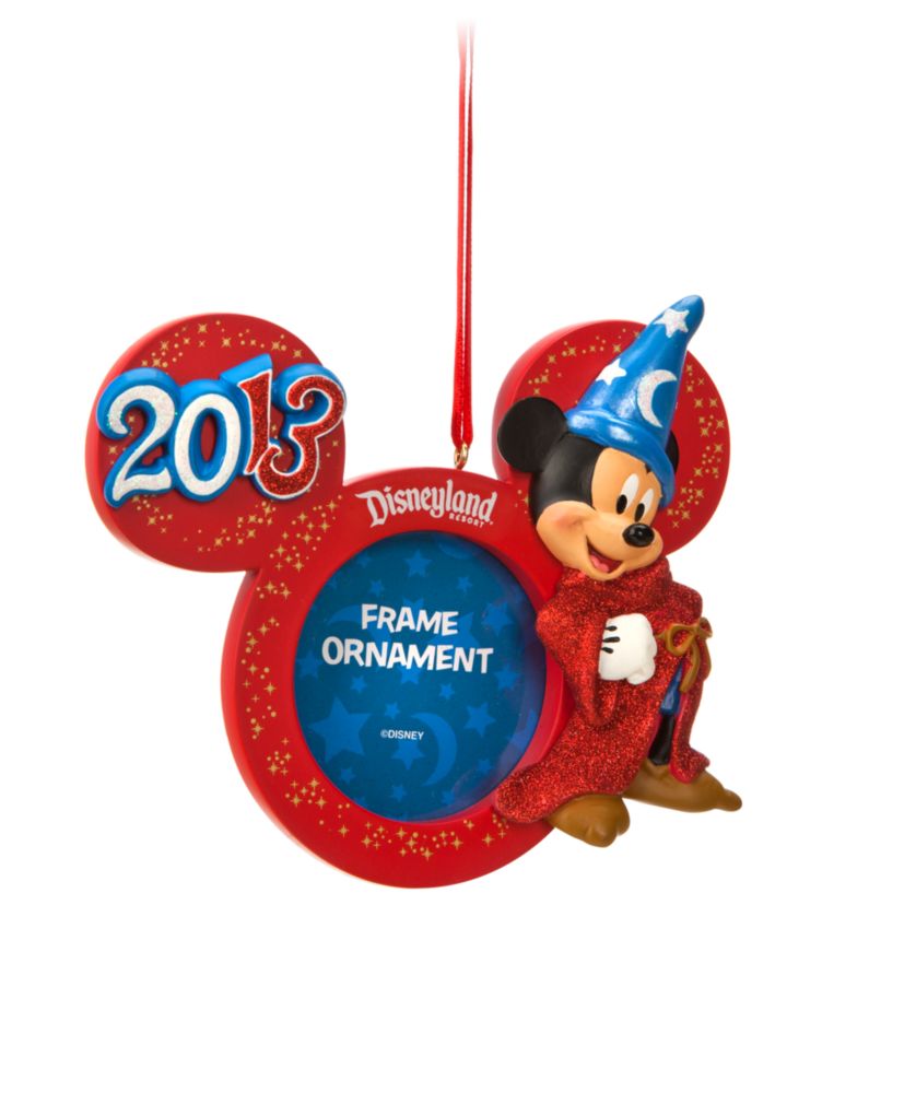 Sorcerer Mickey Mouse Photo Frame Ornament - Disneyland 2013