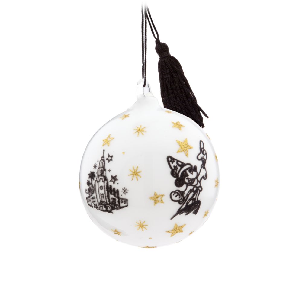 Sorcerer Mickey Mouse Glass Ball Ornament - Disneyland