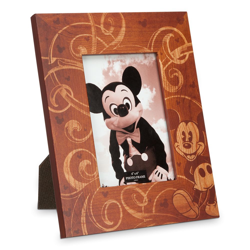 Mickey Mouse Illustrated Wood Photo Frame - 4'' x 6''