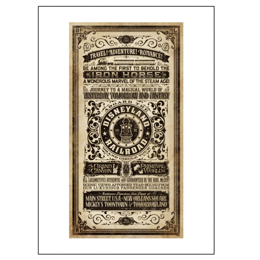 Disneyland Railroad Art Print