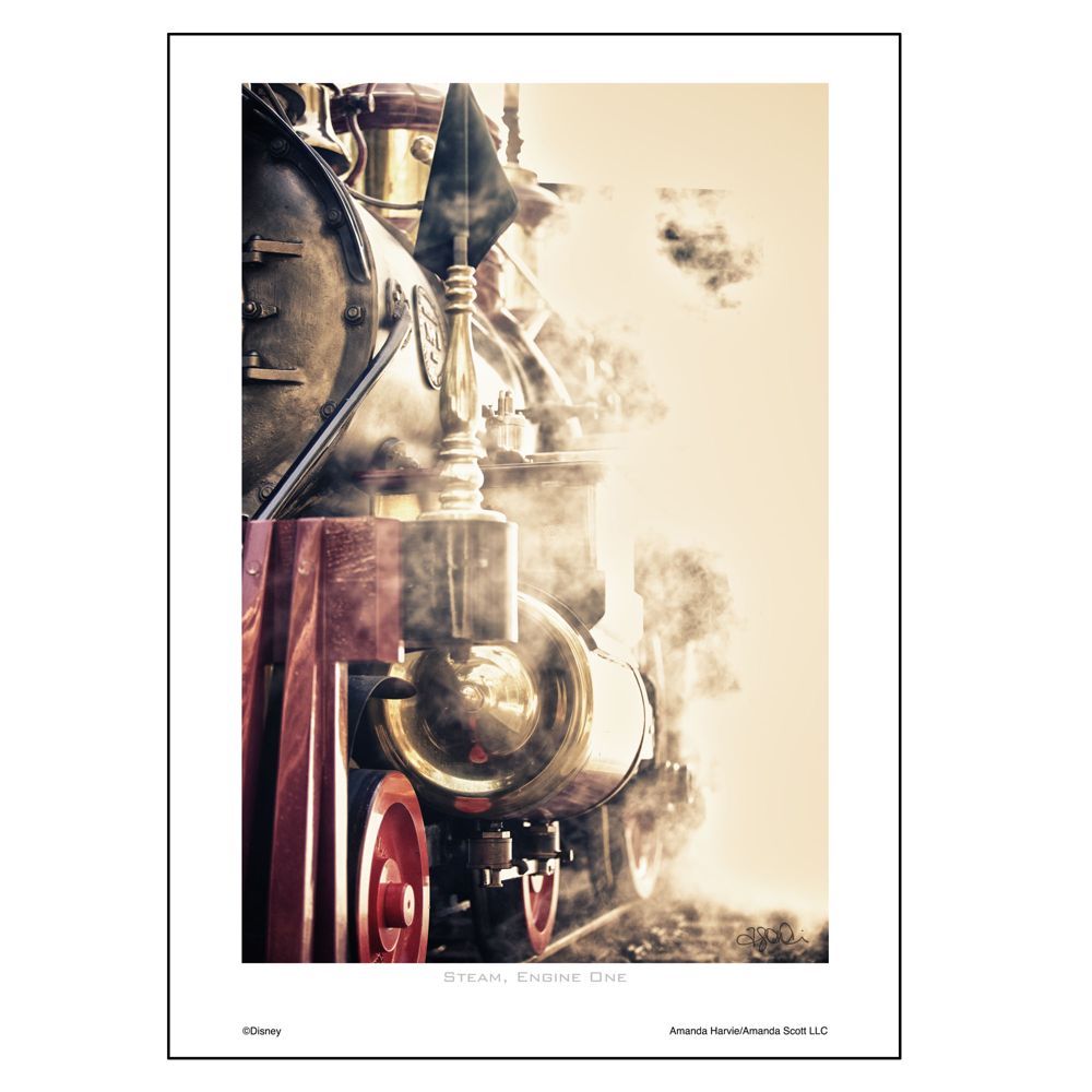 ''Steam, Engine One'' Art Print by Amanda Harvie