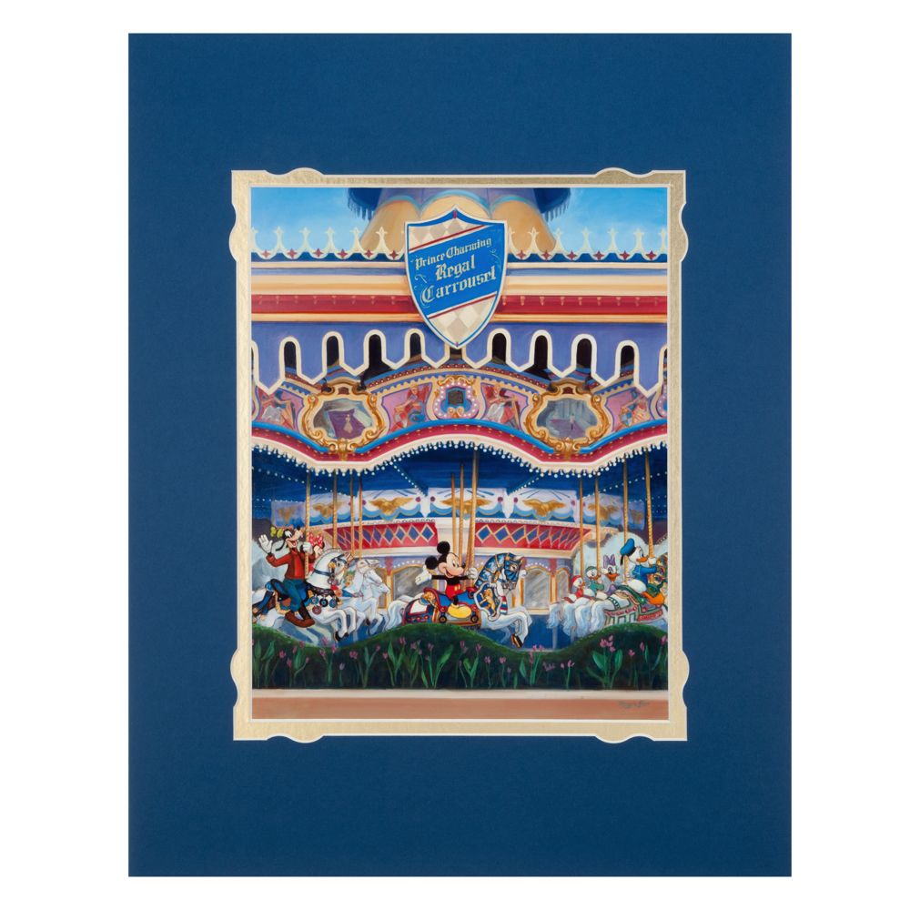 ''Prince Charming Regal Carrousel'' Art Print by Maggie Parr