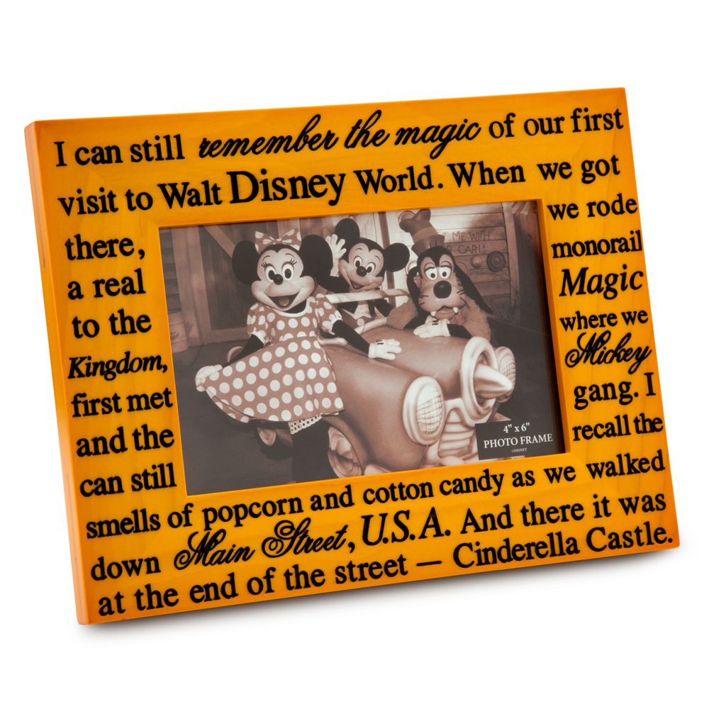 Walt Disney World Wood Photo Frame - 4'' x 6''