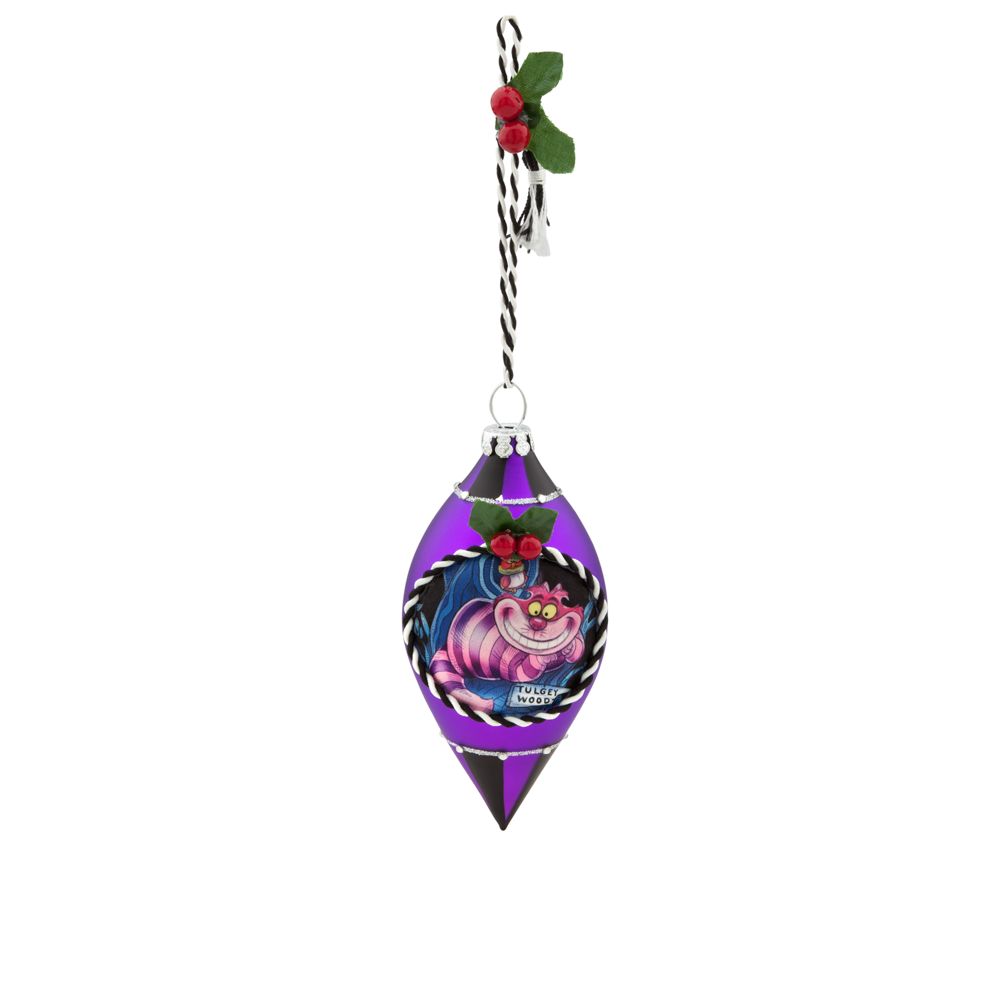 Cheshire Cat Glass Drop Ornament