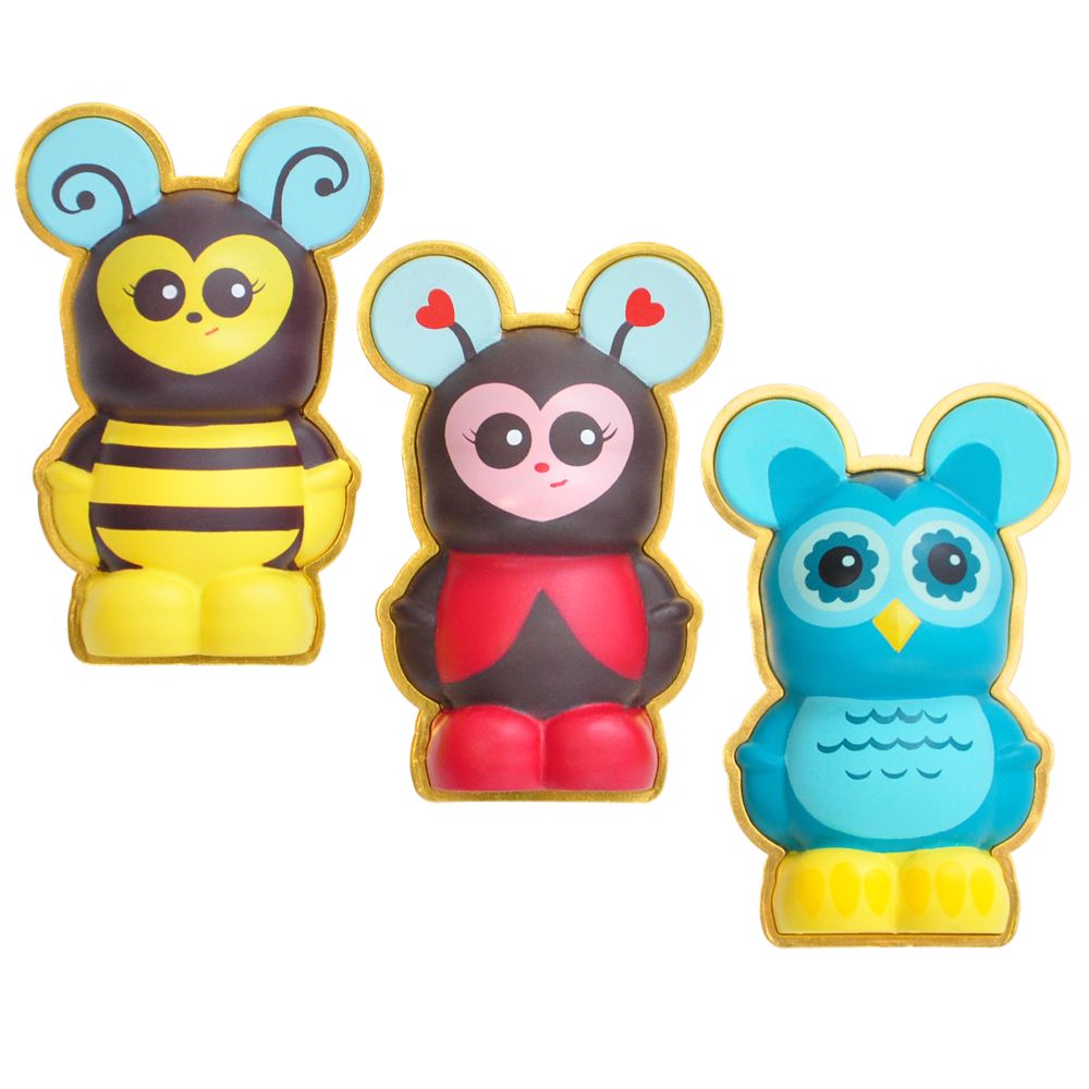 3-D Cutesters Vinylmation Pin Set -- 3-Pc.