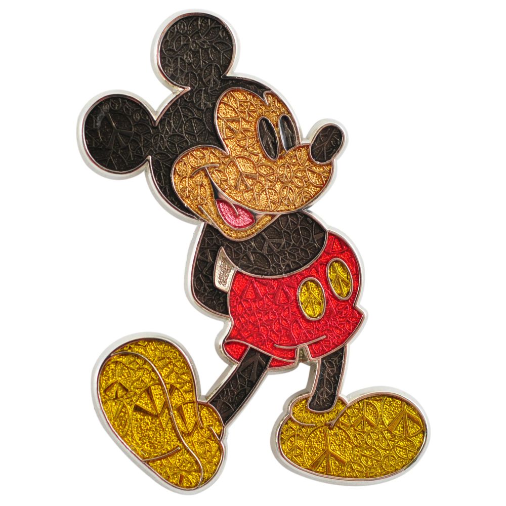 Peace Sign Mickey Mouse Pin